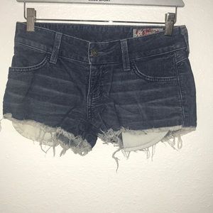 Cut off corduroy shorts